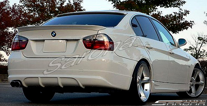 Custom BMW 3 Series  Sedan Rear Lip/Diffuser (2006 - 2008) - $390.00 (Part #BM-006-RA)